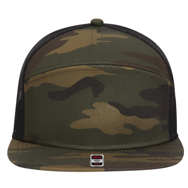 OTTO CAP® "OTTO SNAP" 7 Panel Pro Style Mesh Back Trucker Snapback Hat Thumbnail