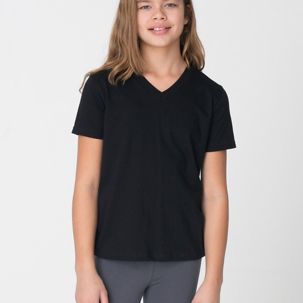 2256 Youth Fine Jersey V-Neck T-Shirt Thumbnail