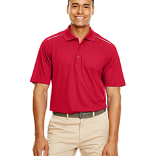 Men's Radiant Performance Piqué Polo with Reflective Piping Thumbnail