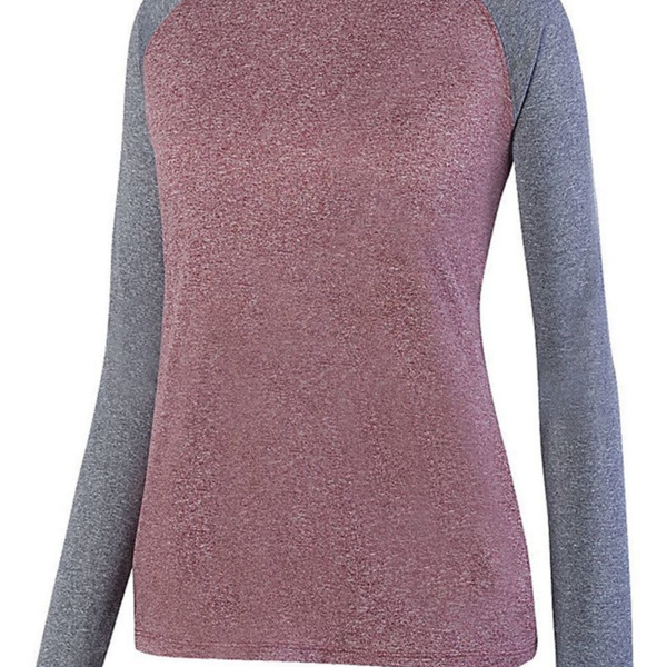 Women's Kinergy Two Color Long Sleeve Raglan T-Shirt Thumbnail